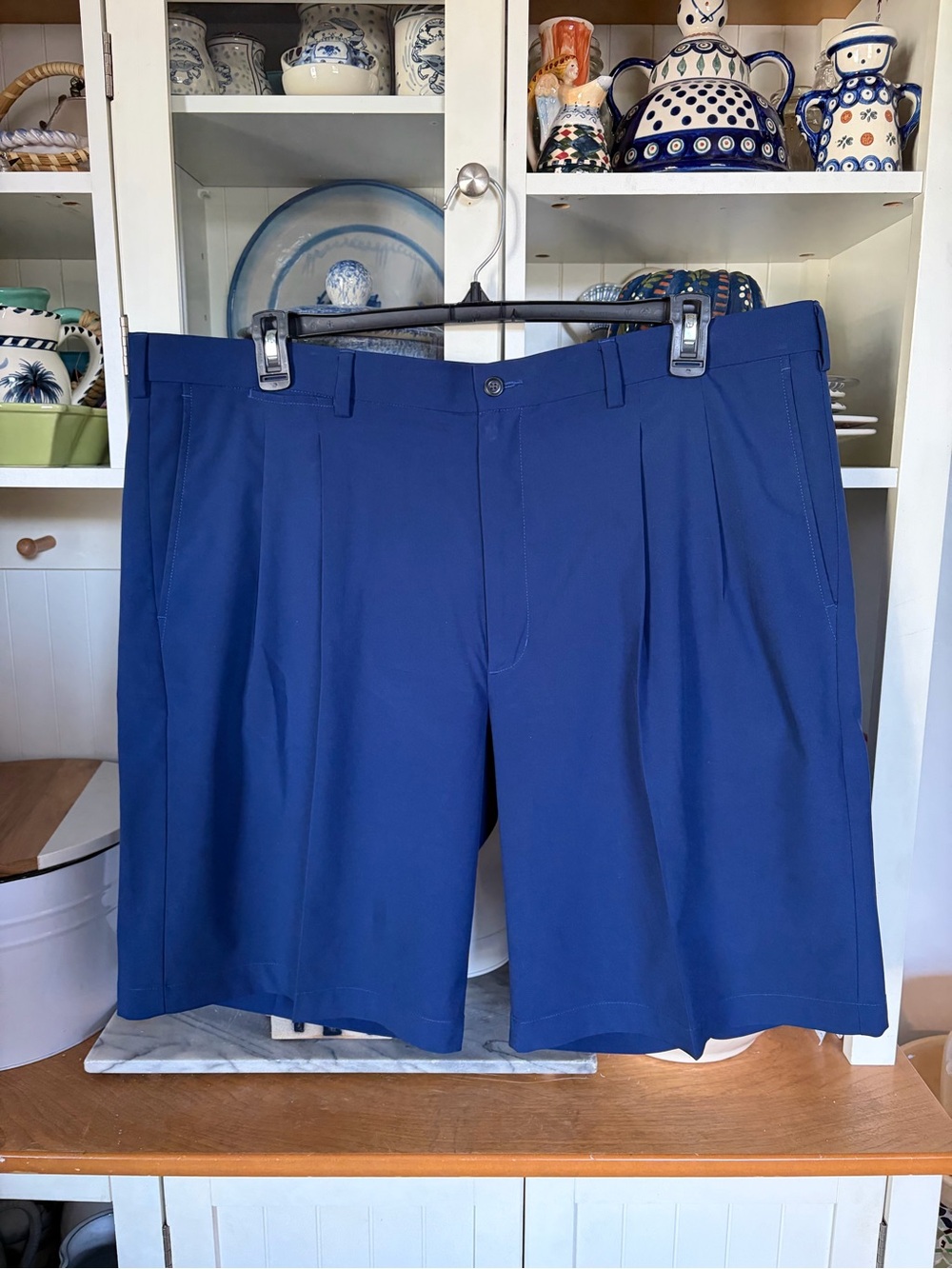 PGA Tour Flat Front Golf Shorts - Navy Blue size 42